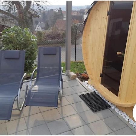 Ferienloft Ottos Werkstatt Mit Saunafass Dannenfels Exterior foto